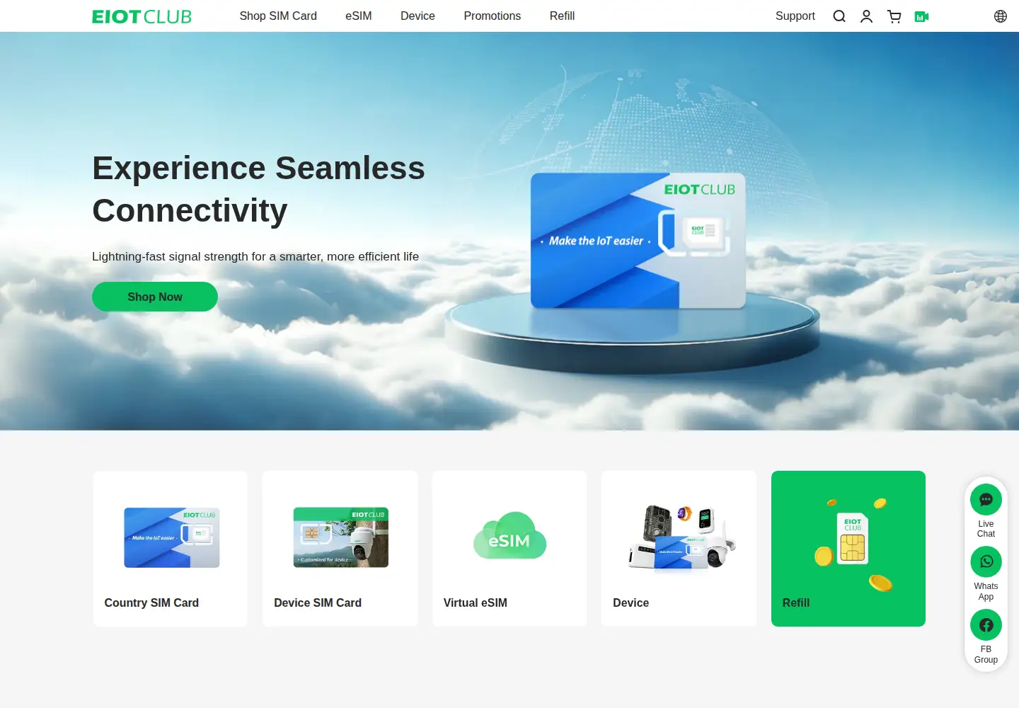 Screenshot of eiotclub.com