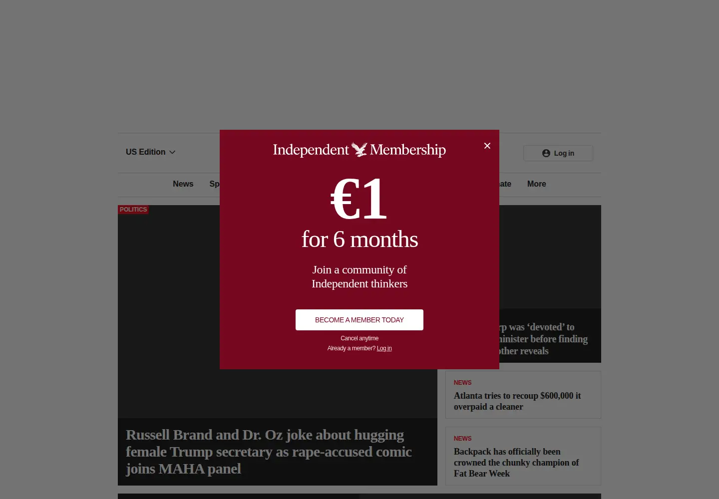 Screenshot of the-independent.com