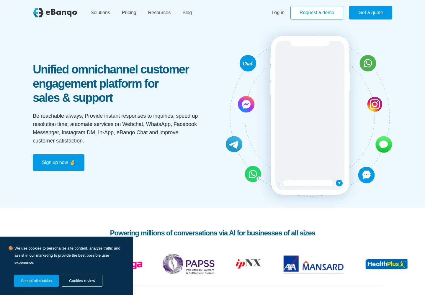 Screenshot of ebanqo.com