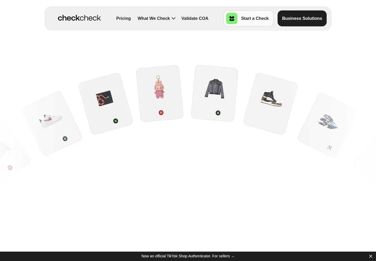 Screenshot of getcheckcheck.com