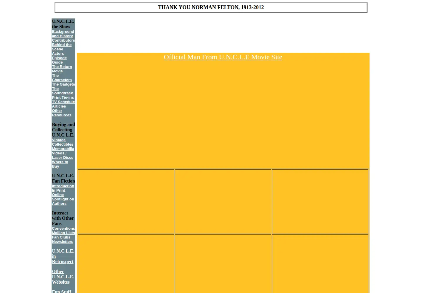 Screenshot of manfromuncle.org
