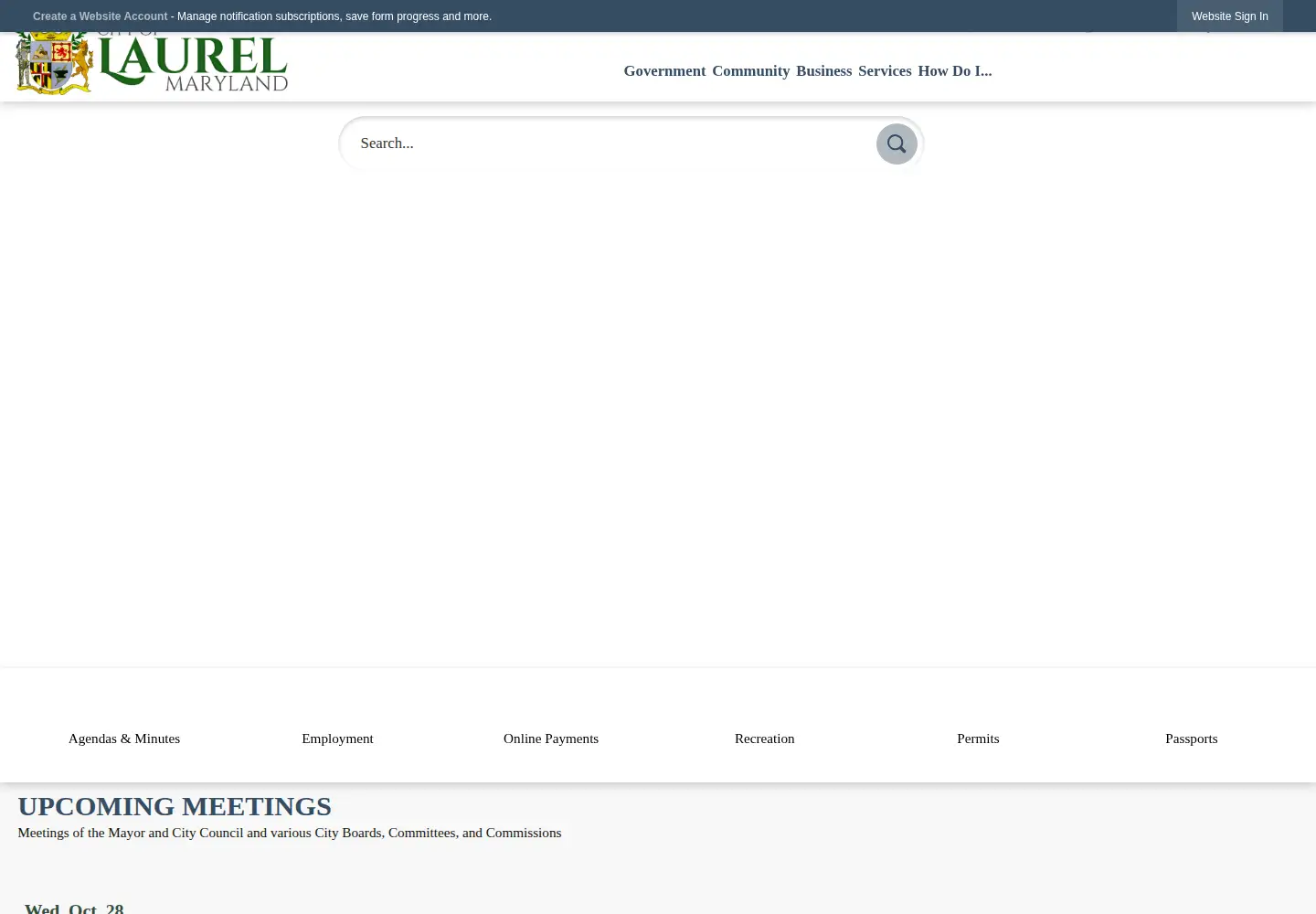 Screenshot of laurel.md.us