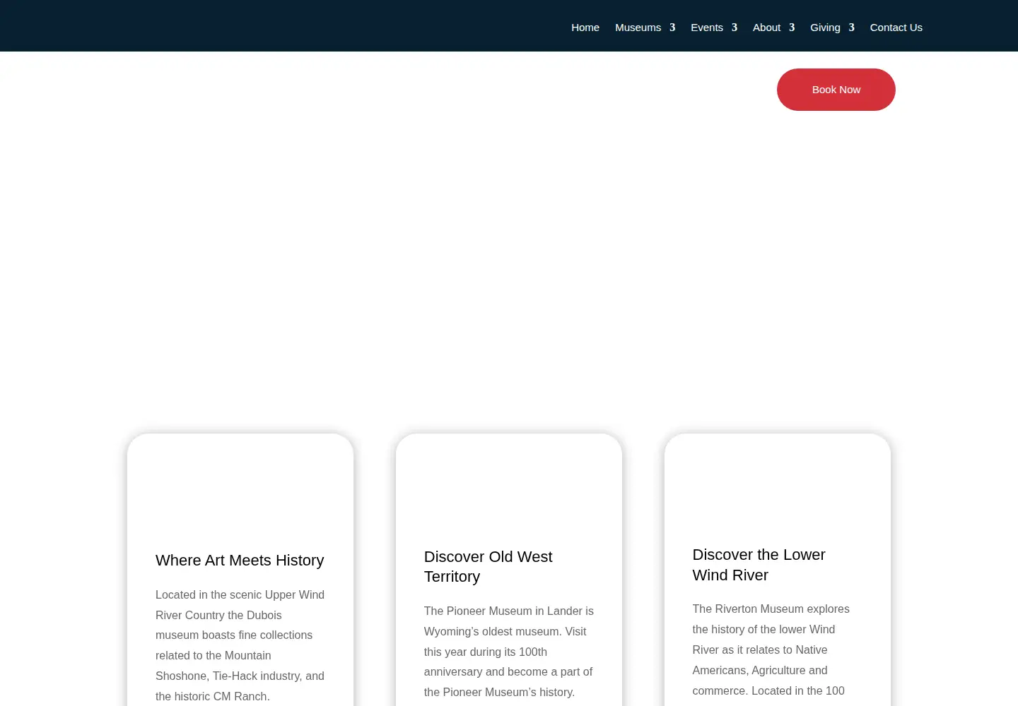 Screenshot of fremontcountymuseums.com
