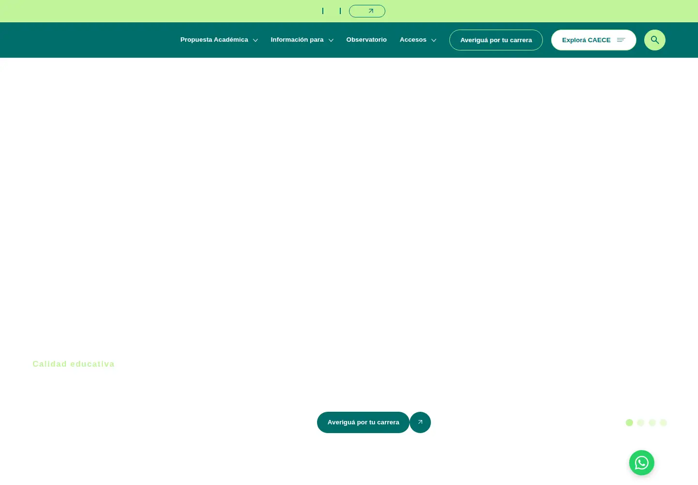 Screenshot of ucaece.edu.ar
