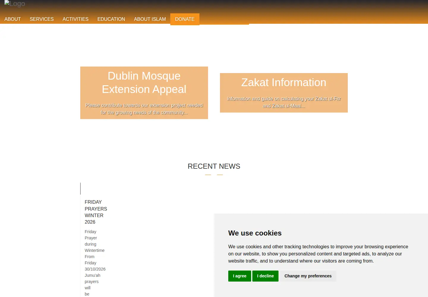 Screenshot of islaminireland.com