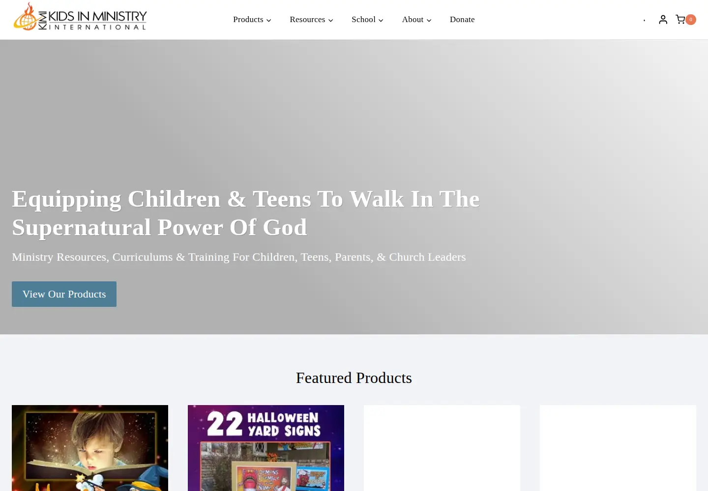 Screenshot of kidsinministry.org
