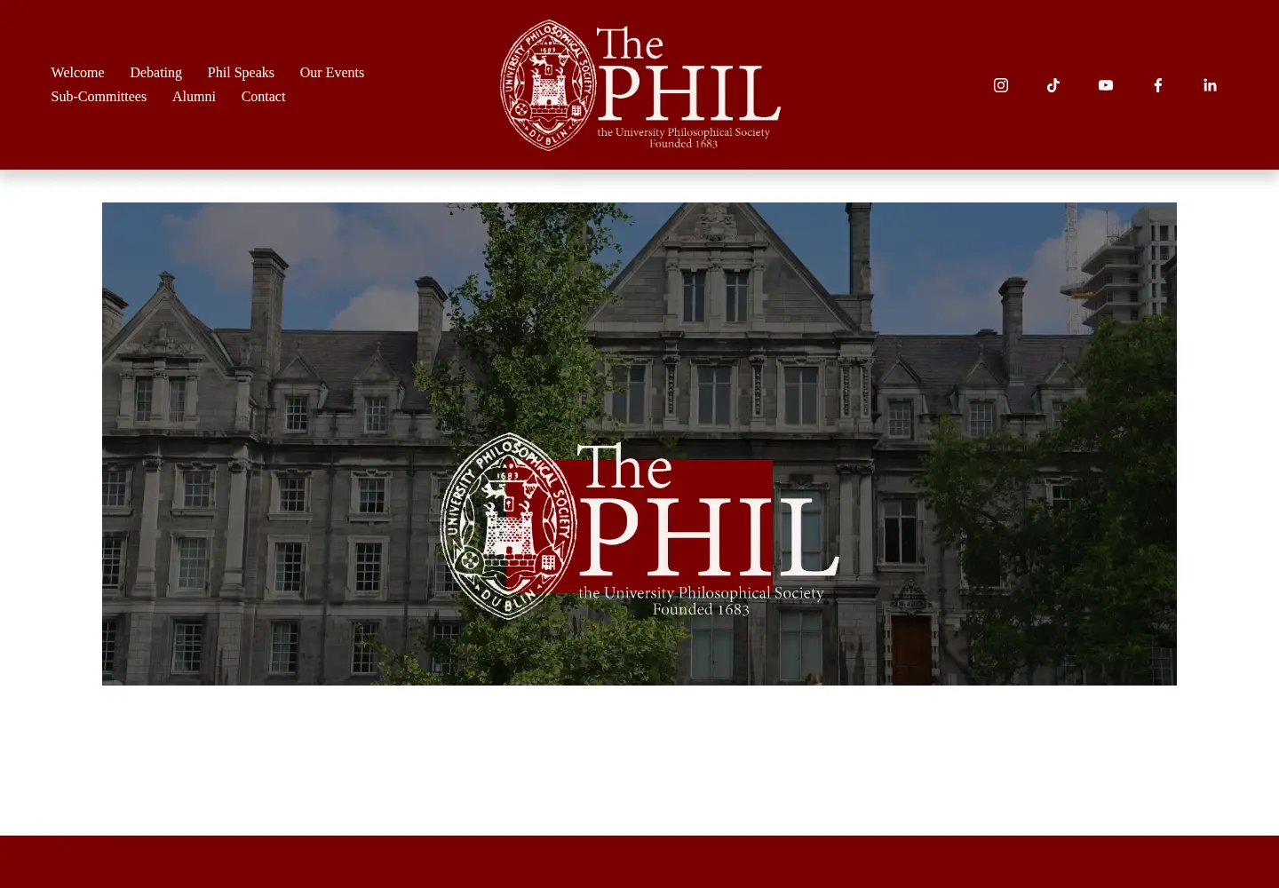 Captured homepage of tcdphil.com in the current scan