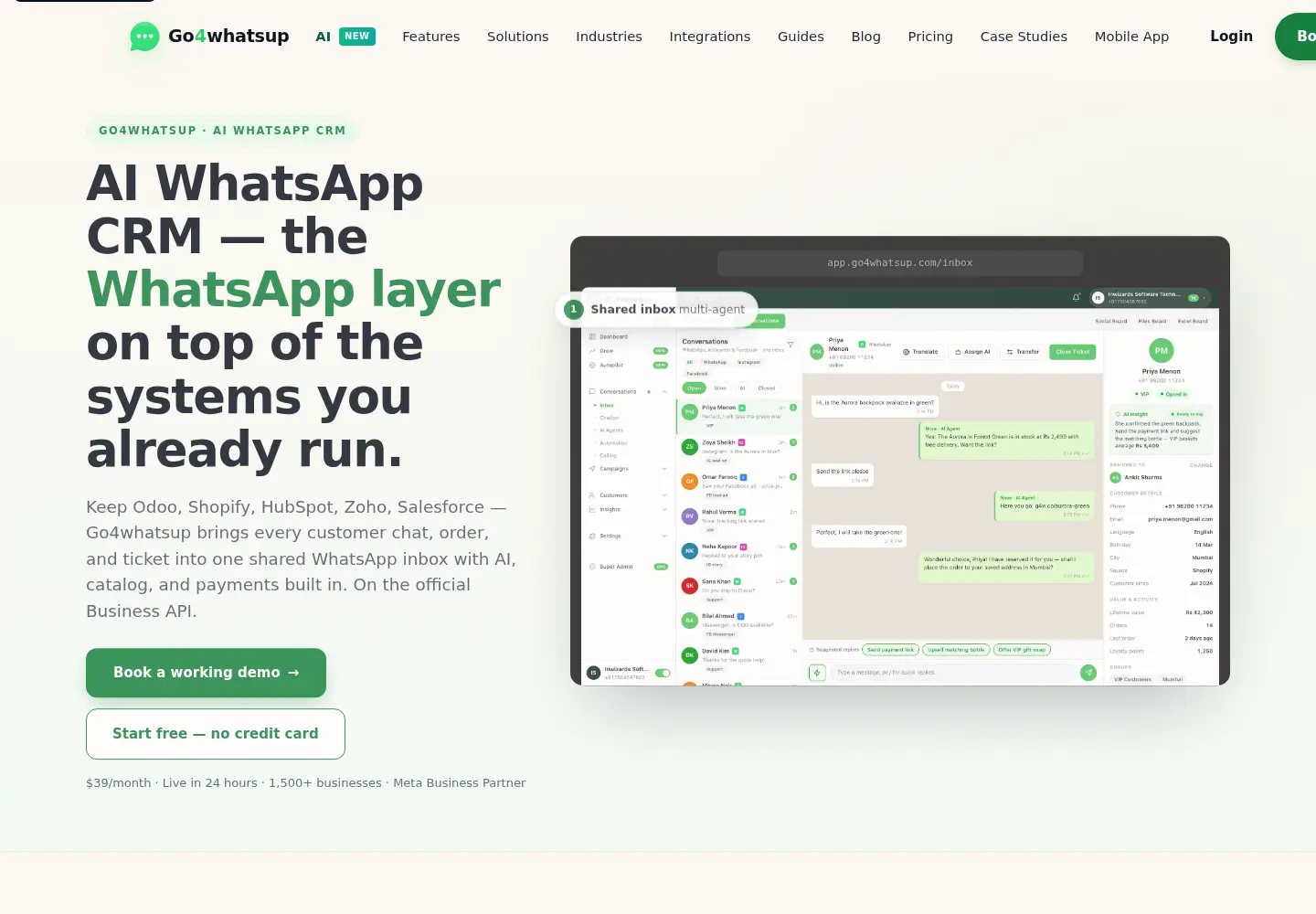 Screenshot of go4whatsup.com