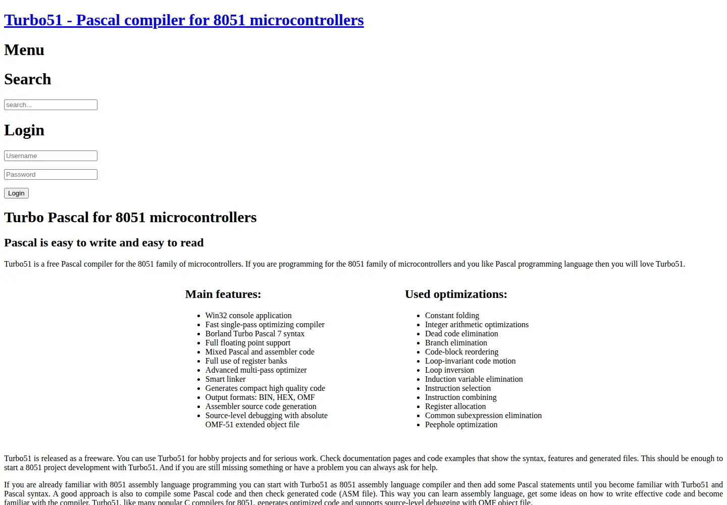 Screenshot of turbo51.com