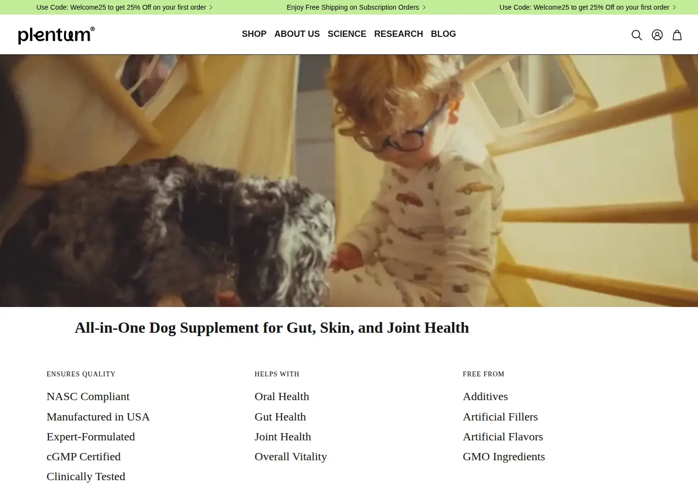 Screenshot of plentum.com