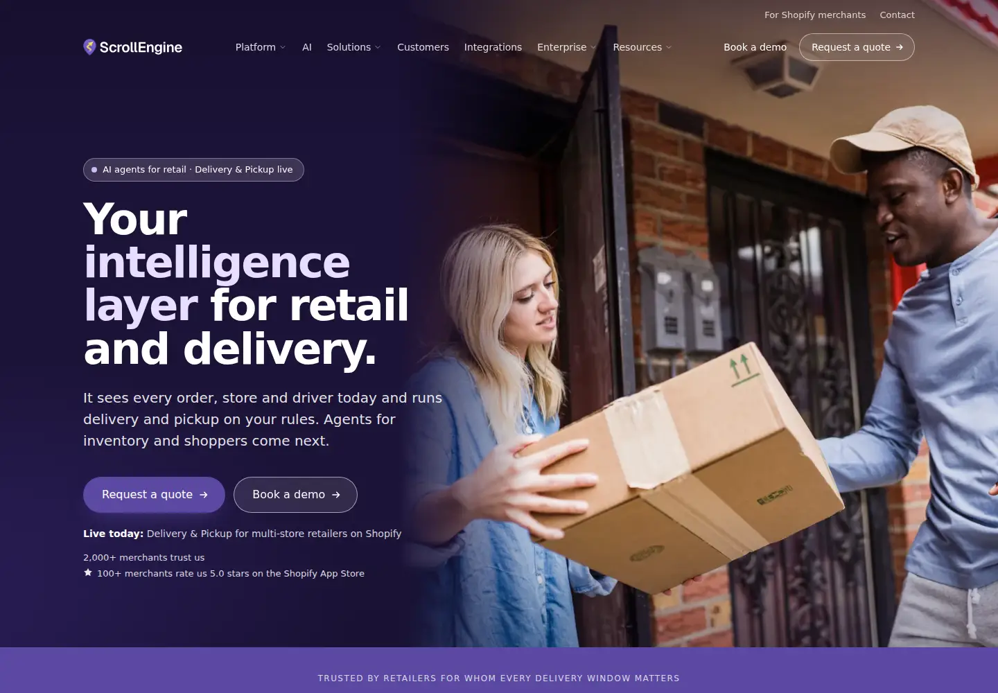 Screenshot of scrollengine.com