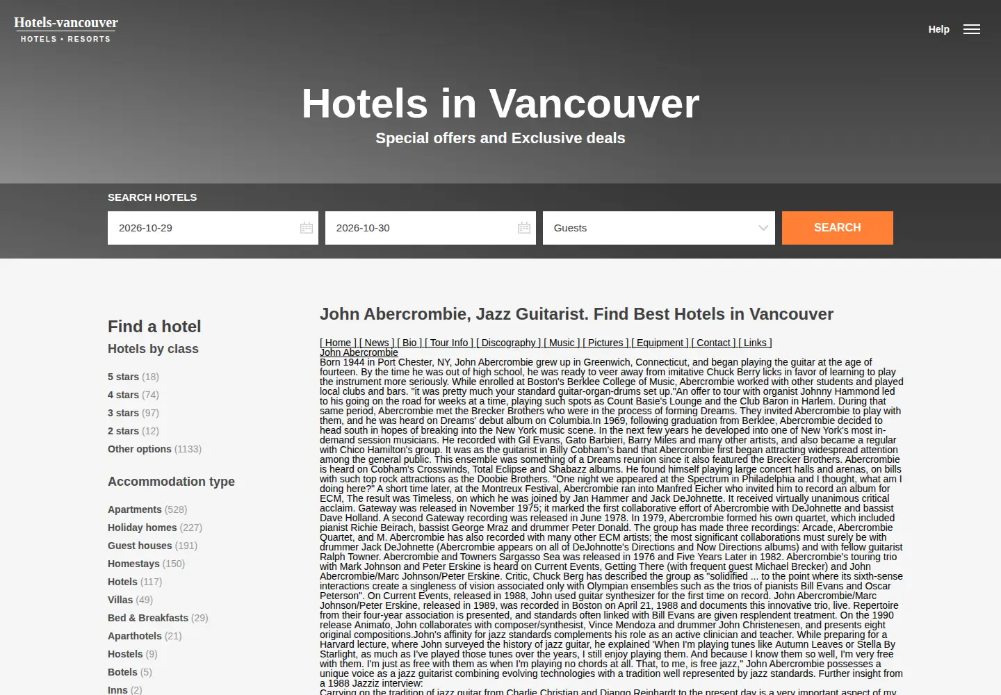 Screenshot of johnabercrombie.com