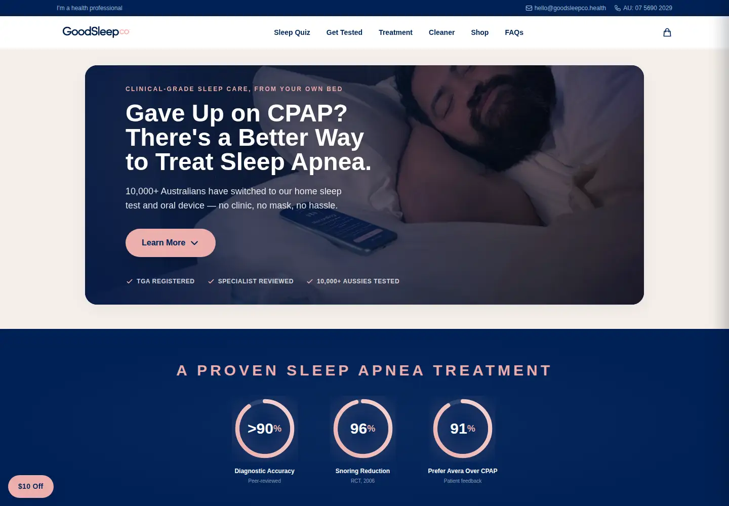 Screenshot of goodsleepco.health