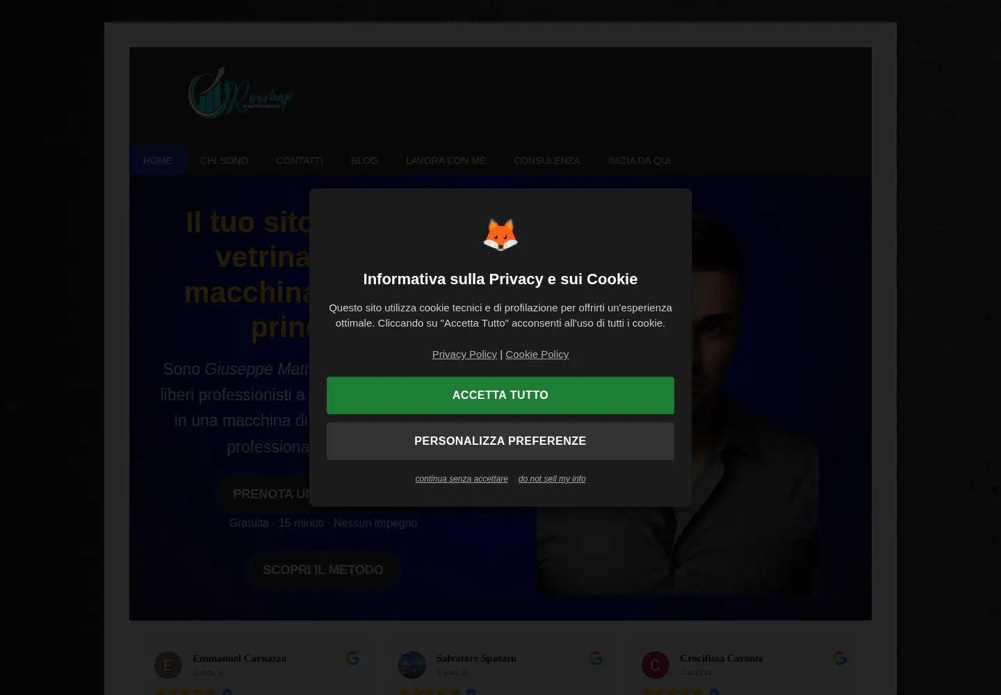 Screenshot of giuseppemattina.com