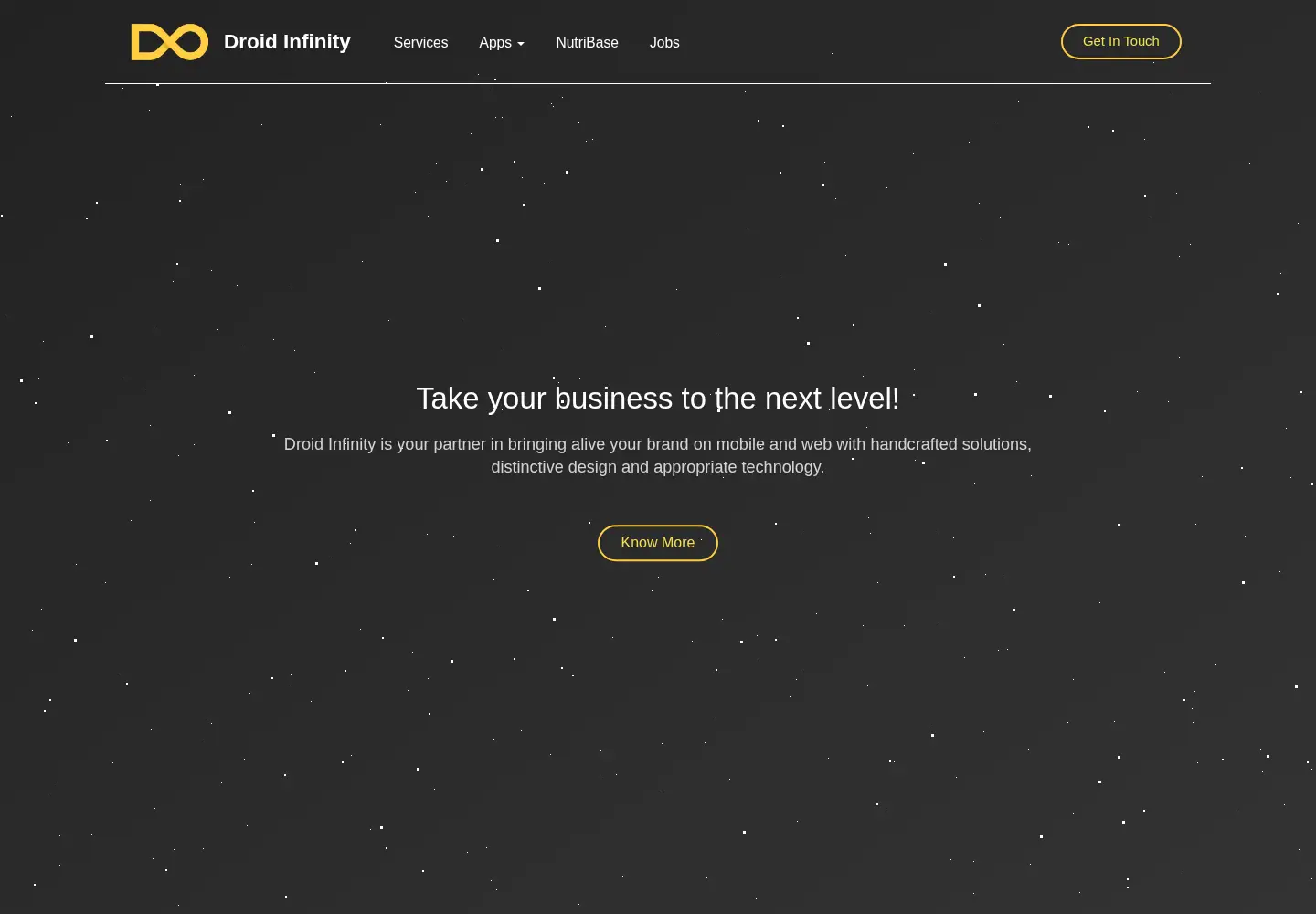 Screenshot of droidinfinity.xyz