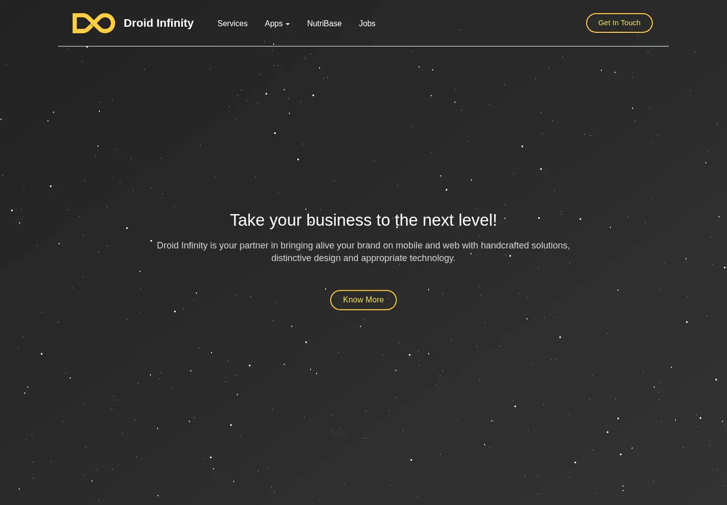 Screenshot of droidinfinity.com
