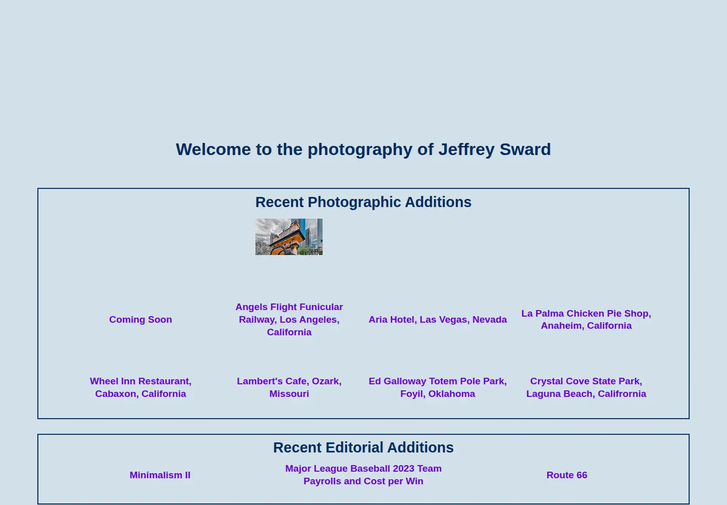Screenshot of jeffreysward.com