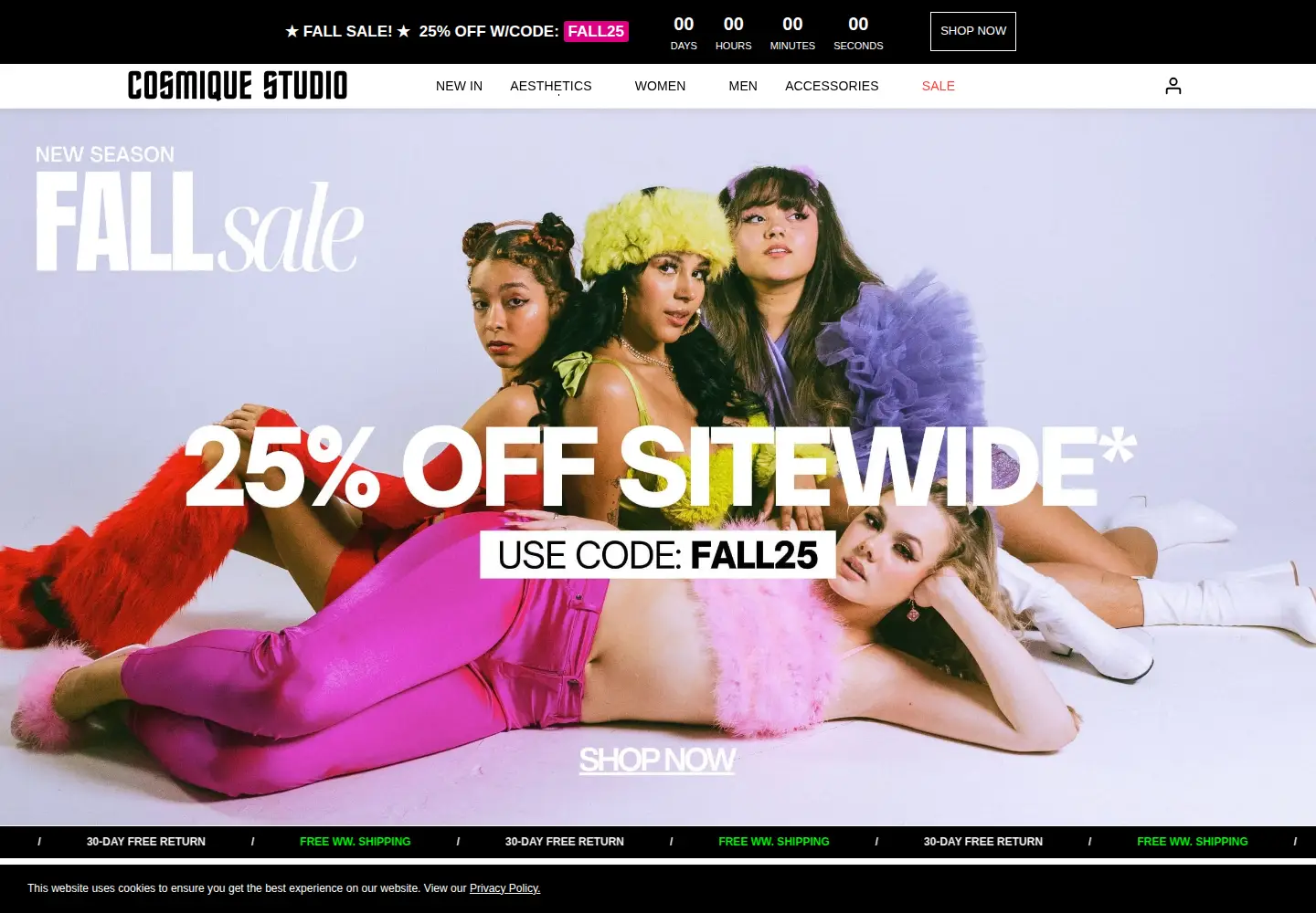 Screenshot of cosmiquestudio.com