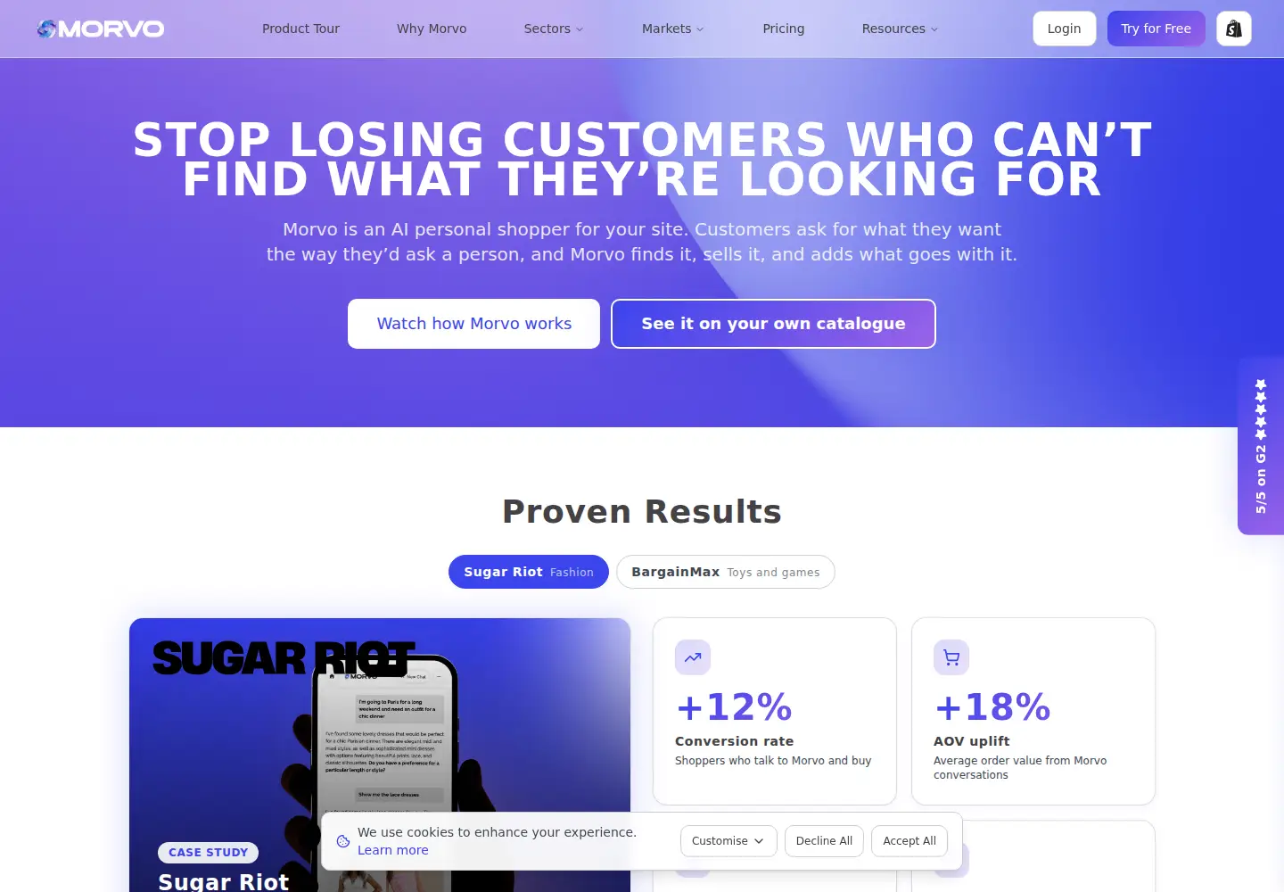 Screenshot of morvo.co.uk