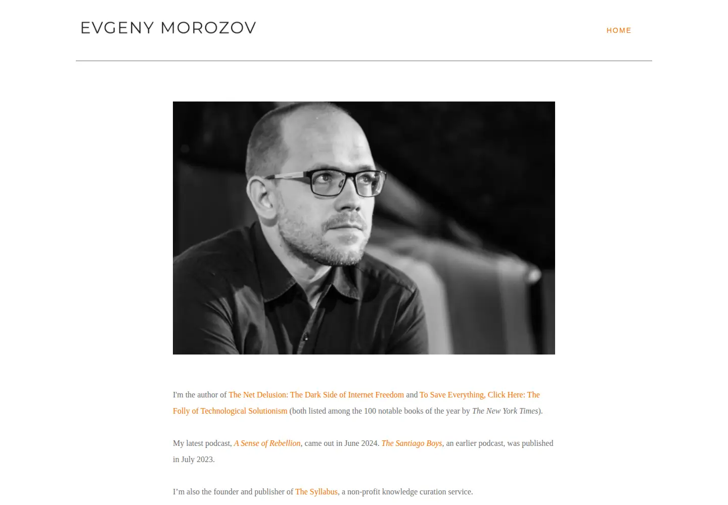 Screenshot of evgenymorozov.net