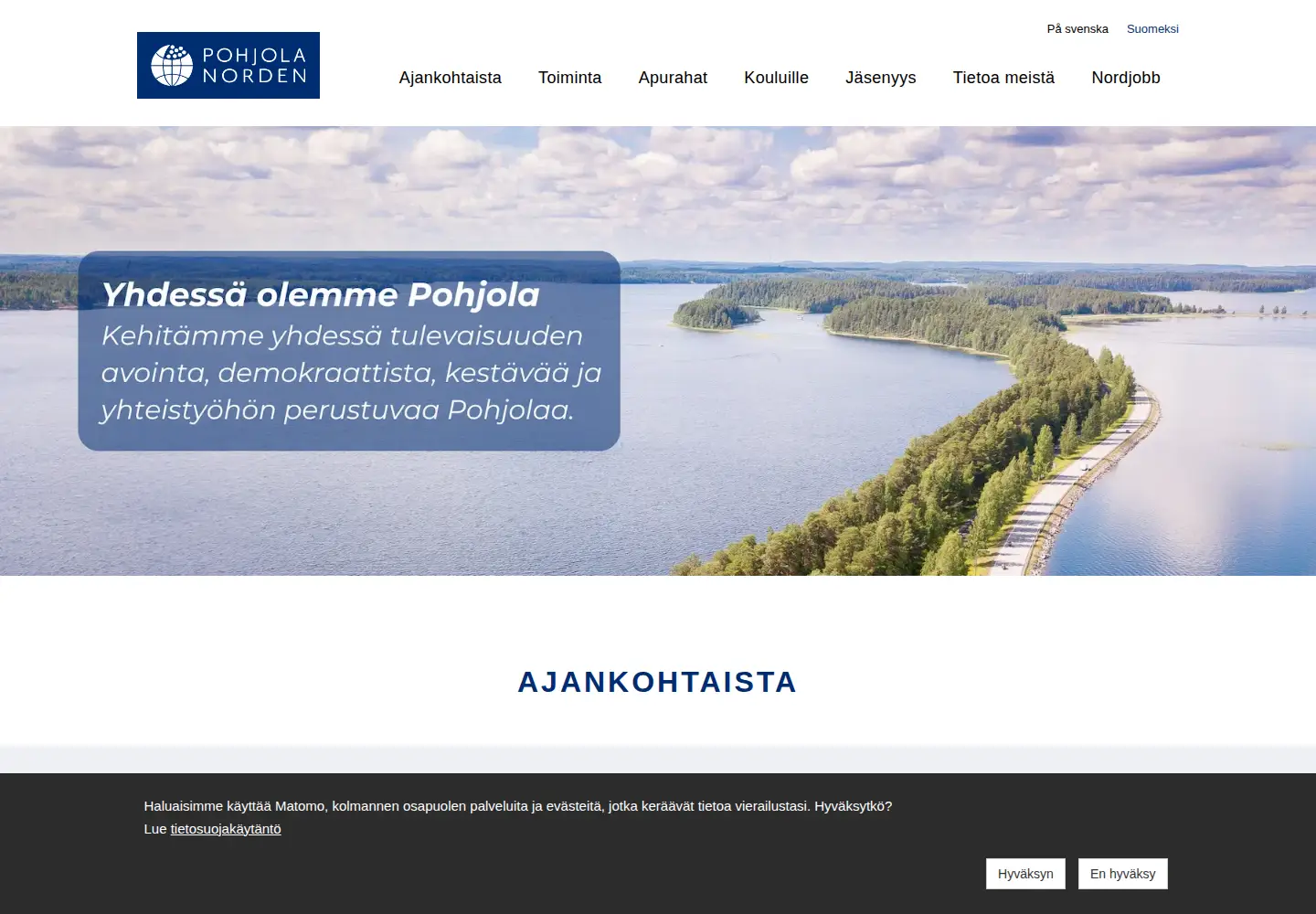 Captured homepage of pohjola-norden.fi in the current scan