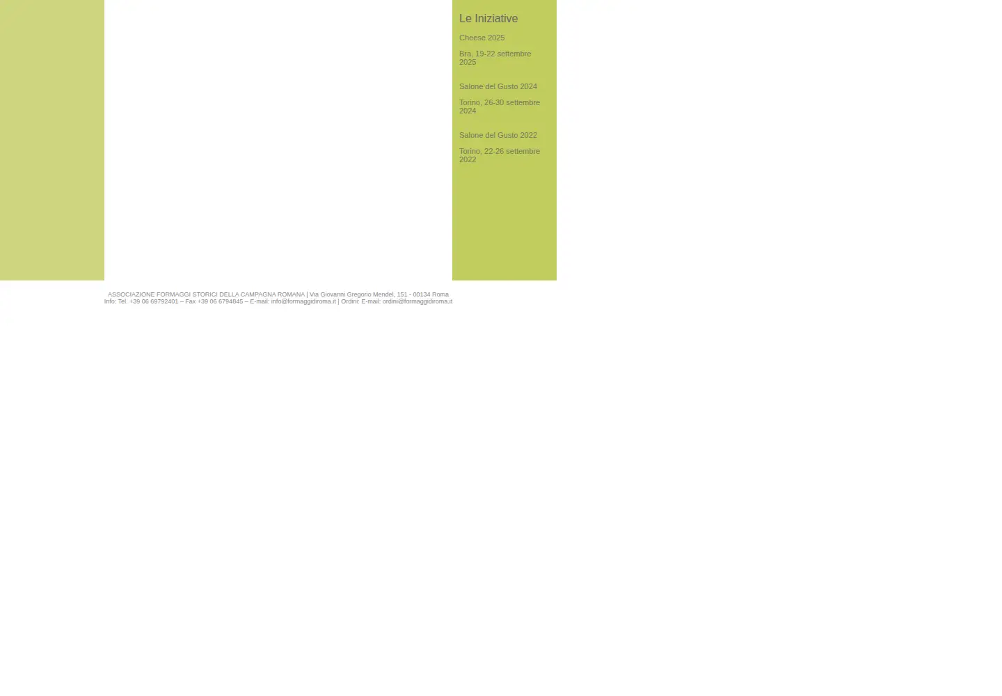 Screenshot of formaggiroma.it