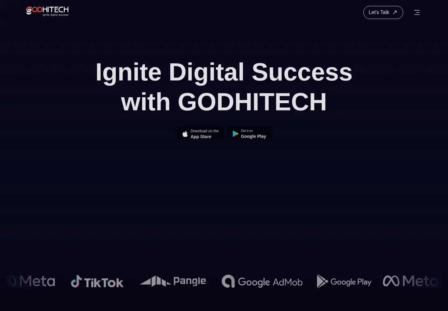 Screenshot of godhitech.com
