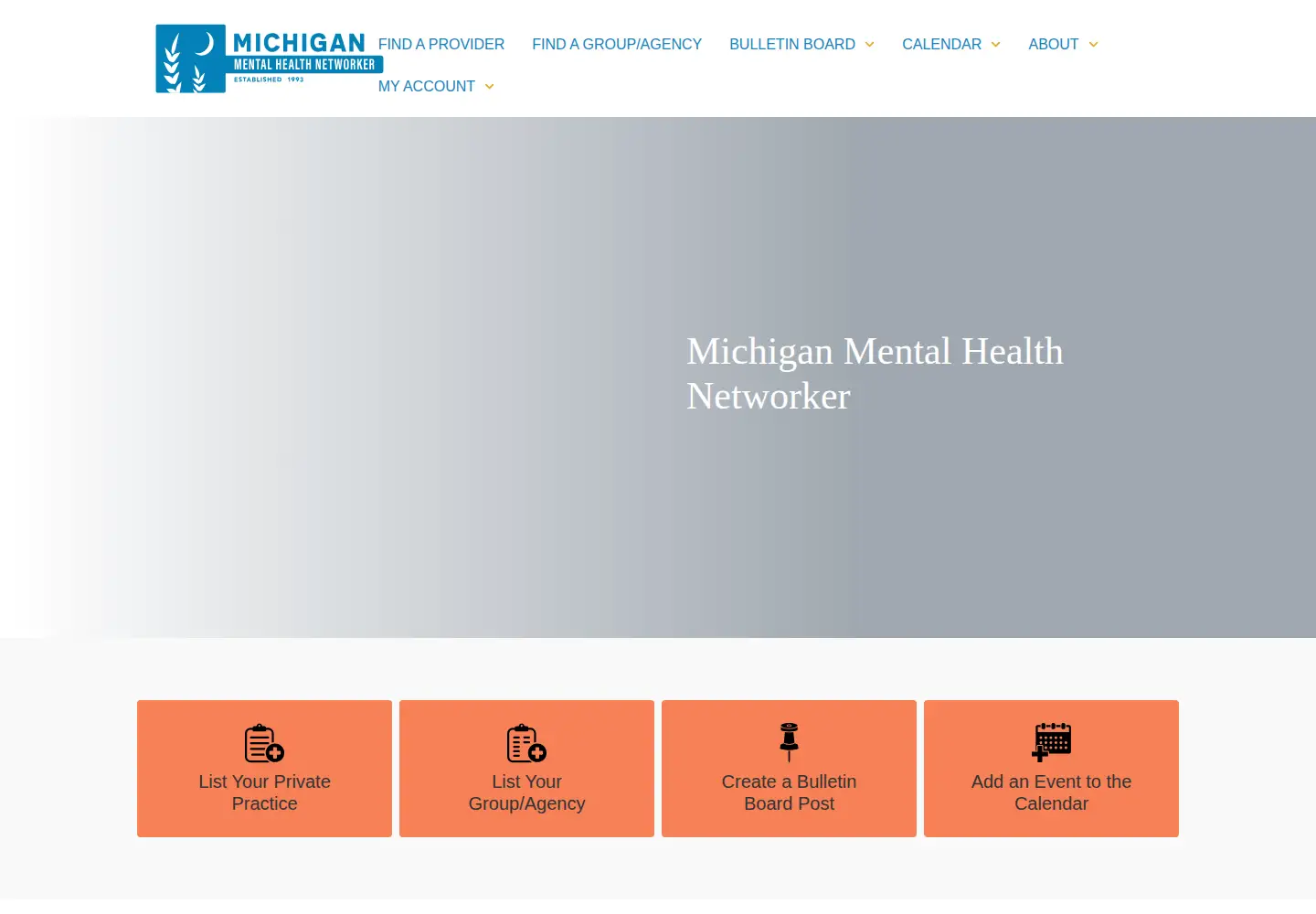 Captured homepage of mhweb.org in the current scan