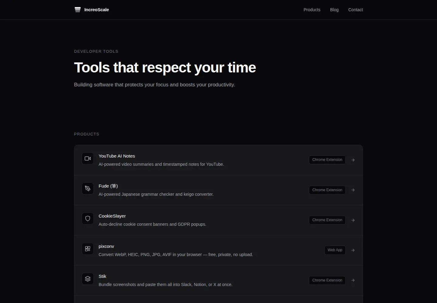 Screenshot of increoscale.com