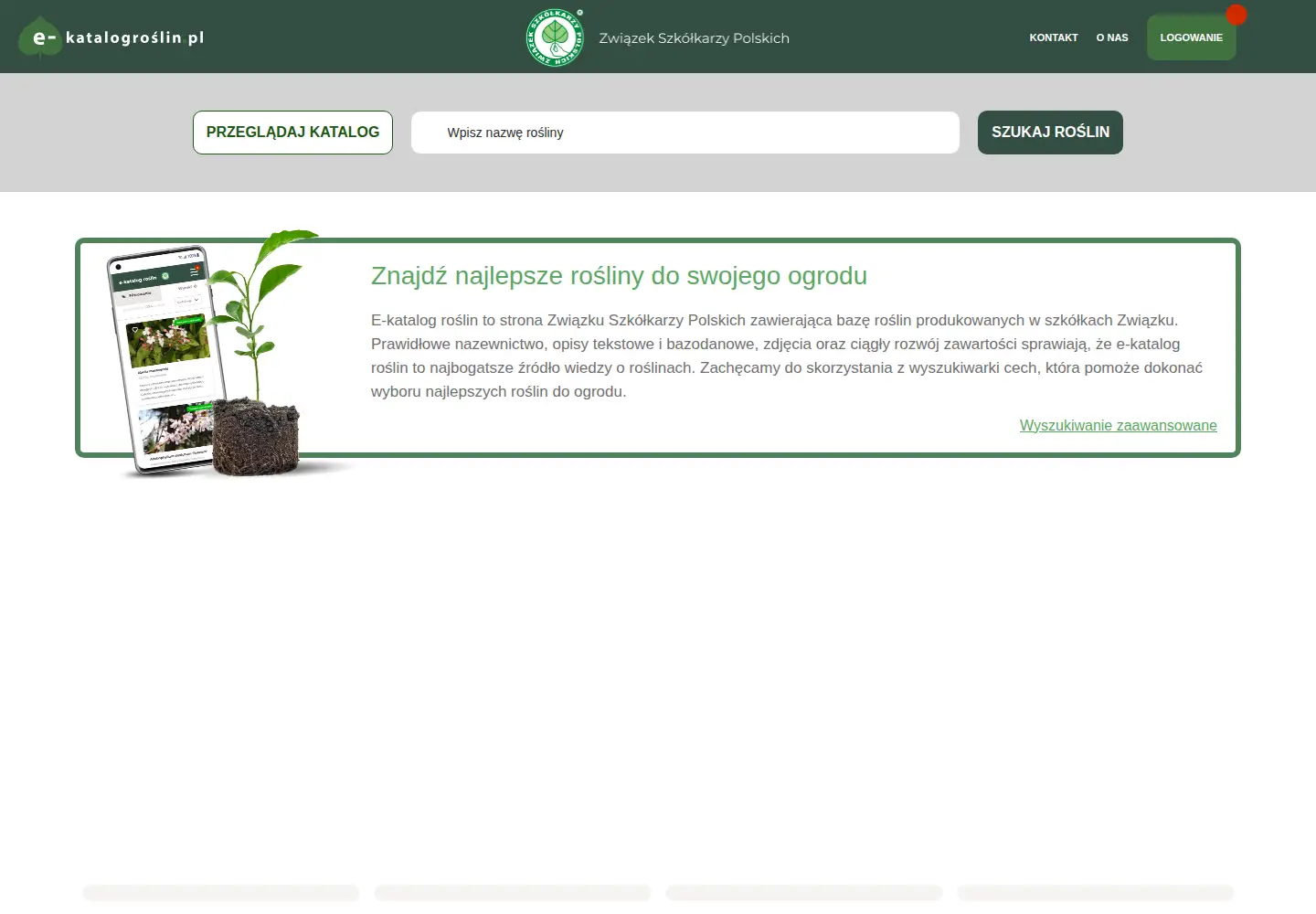 Screenshot of e-katalogroslin.pl