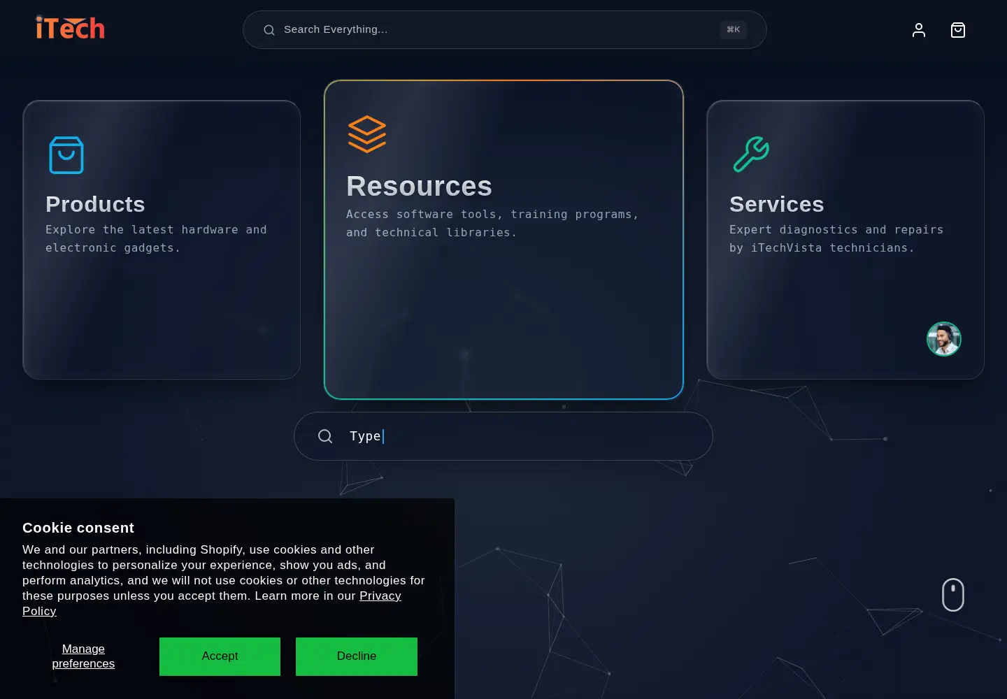 Screenshot of itechvista.com