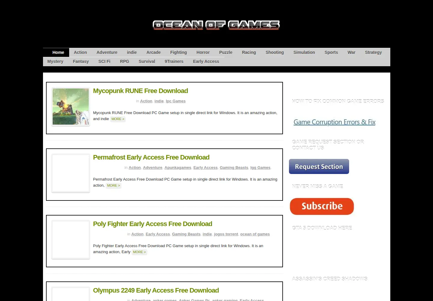 Screenshot of thecni.org