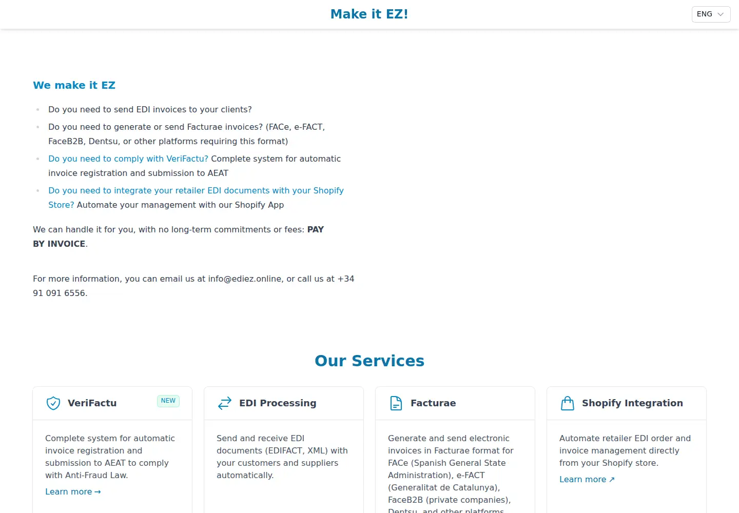 Screenshot of ediez.online