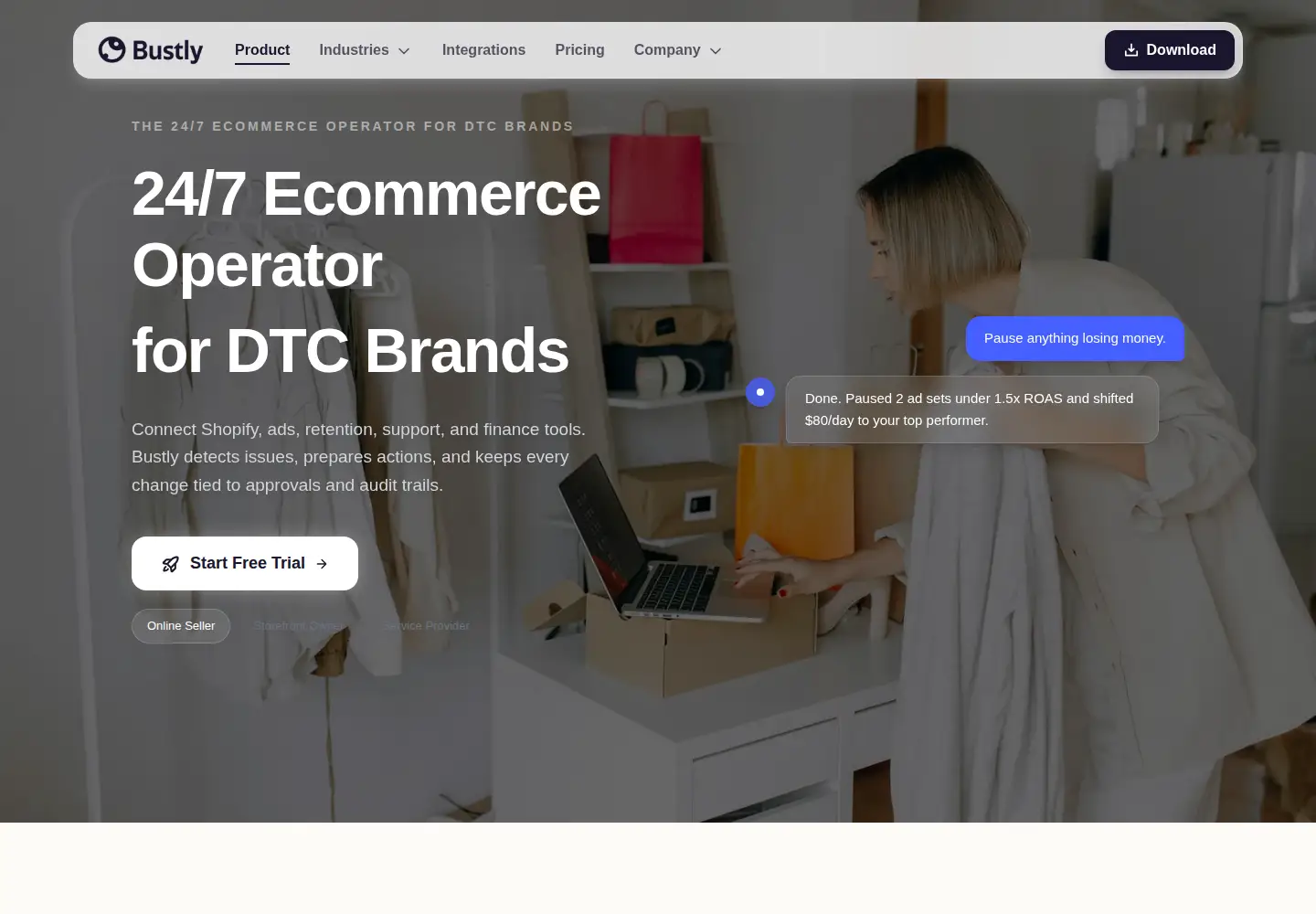 Screenshot of bustly.shop