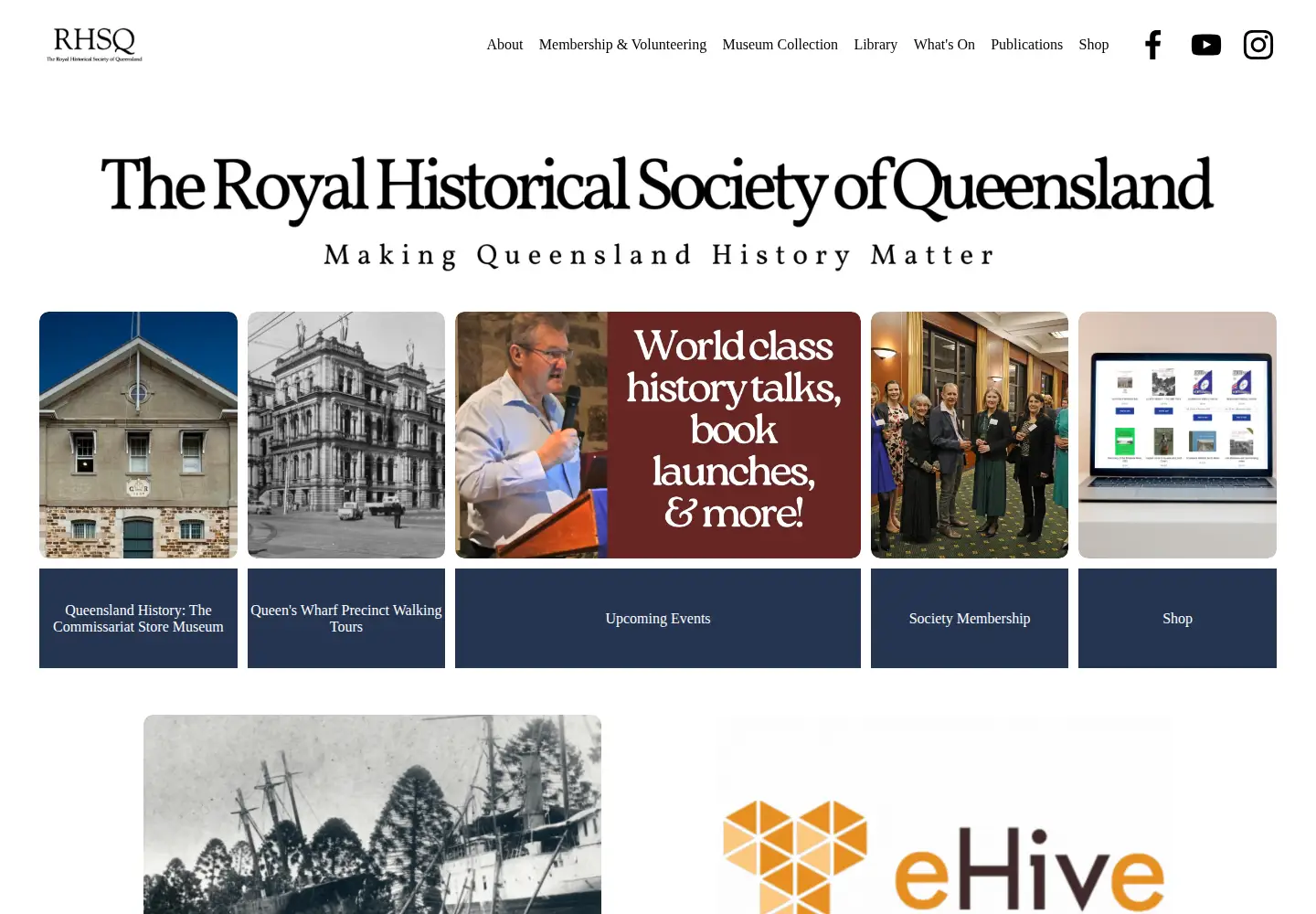 Screenshot of queenslandhistory.org.au