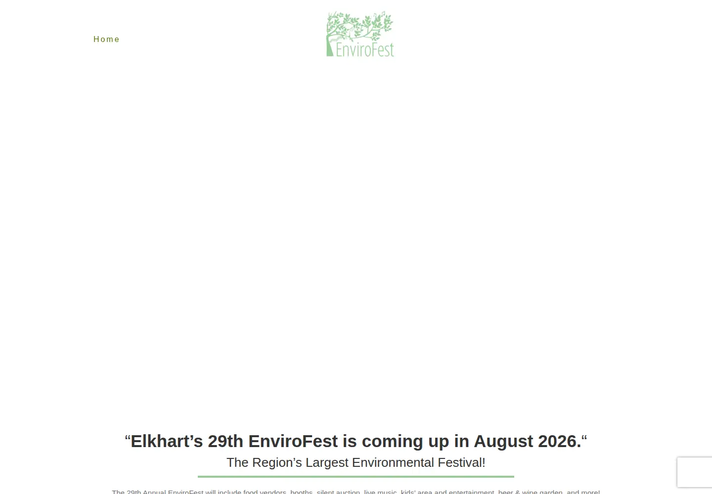 Screenshot of elkhartenvirofest.com