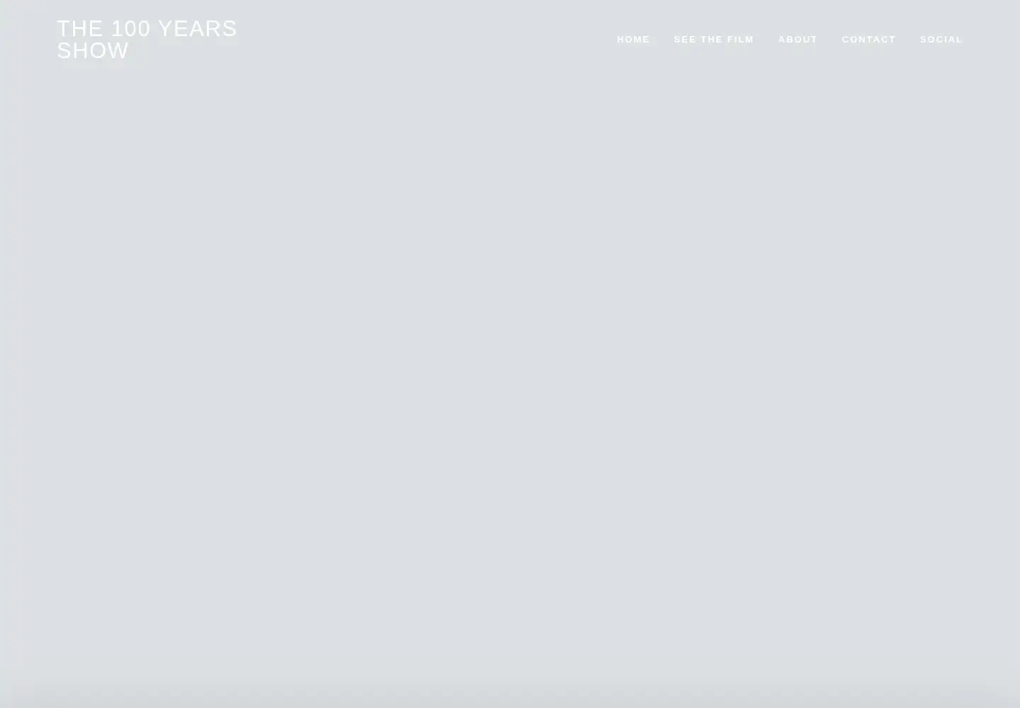 Screenshot of the100yearsshow.com