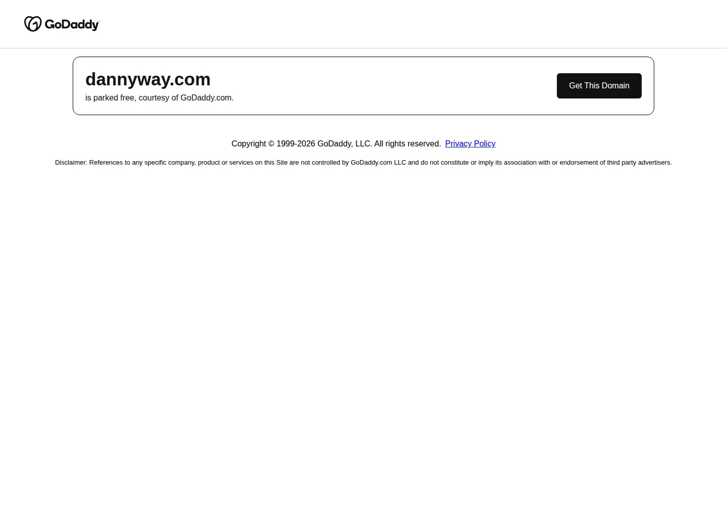 Screenshot of dannyway.com