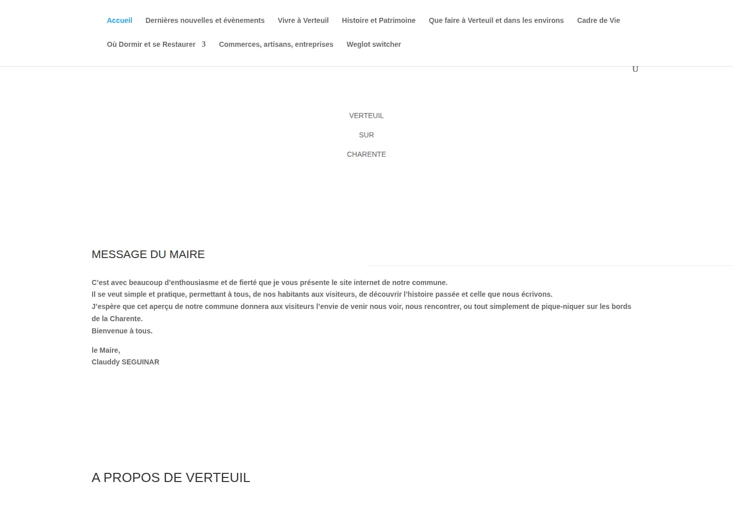 Screenshot of verteuil-charente.fr
