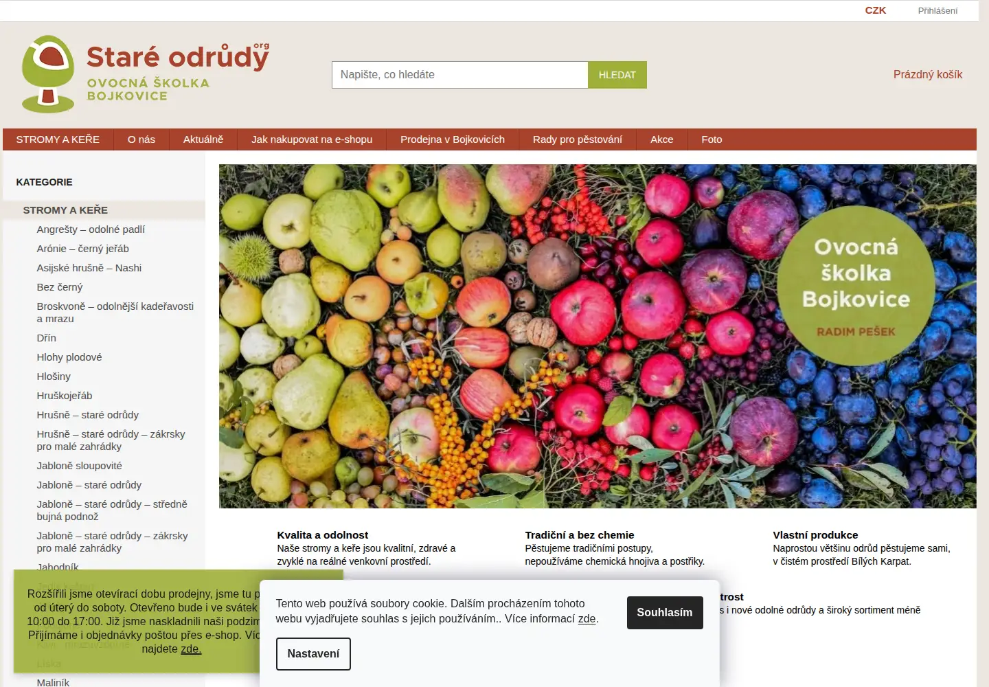 Captured homepage of stareodrudy.org in the current scan