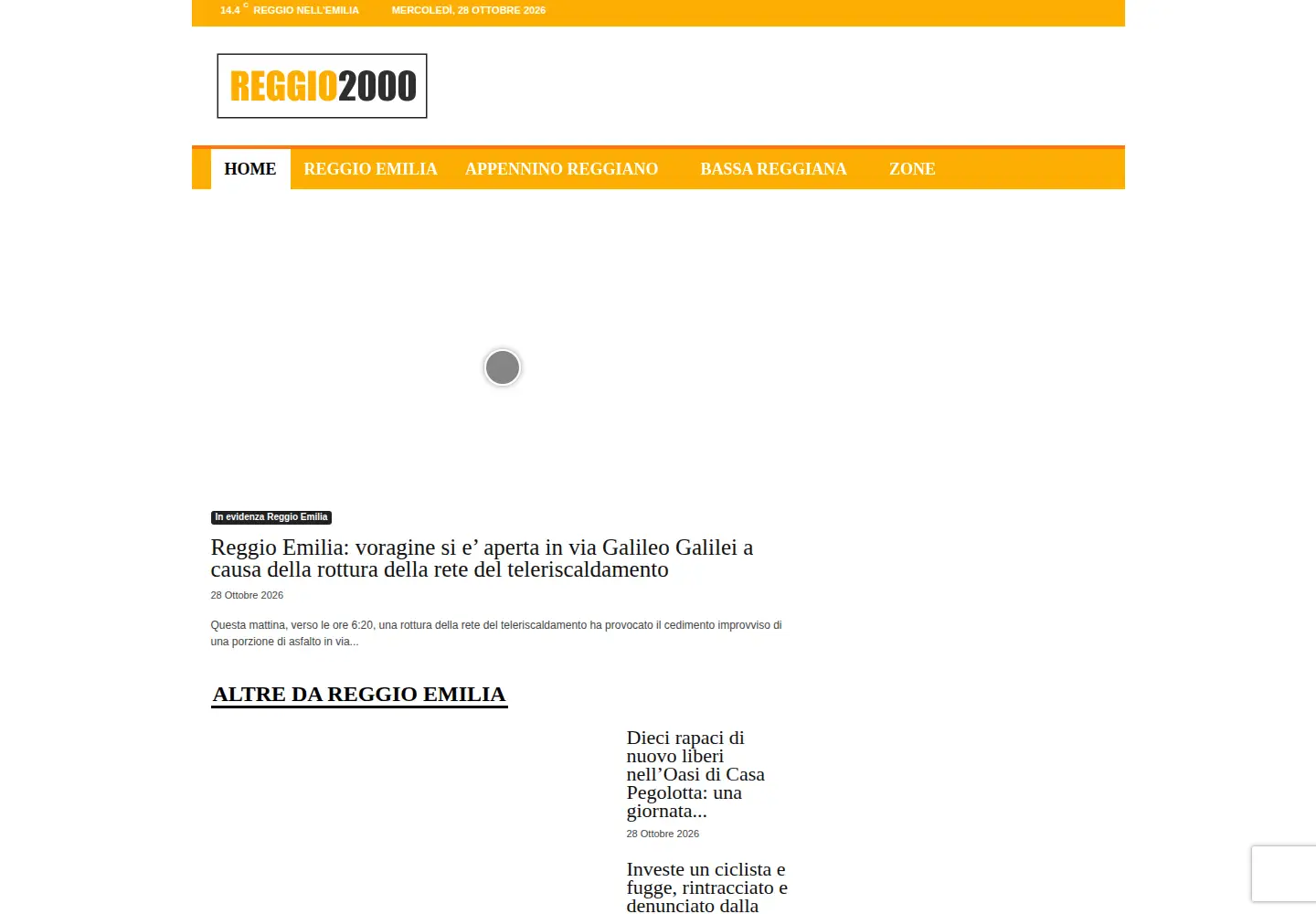 Screenshot of reggio2000.it