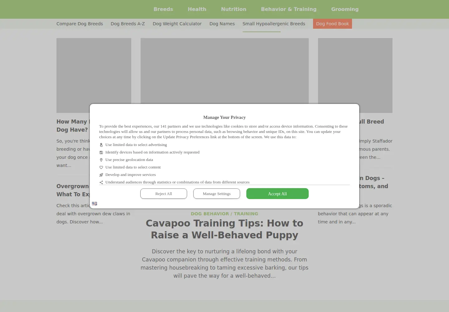 Screenshot of barkingroyalty.com