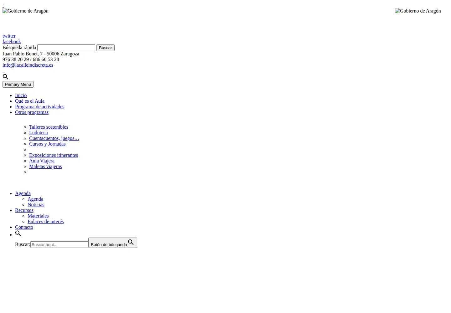Screenshot of lacalleindiscreta.es