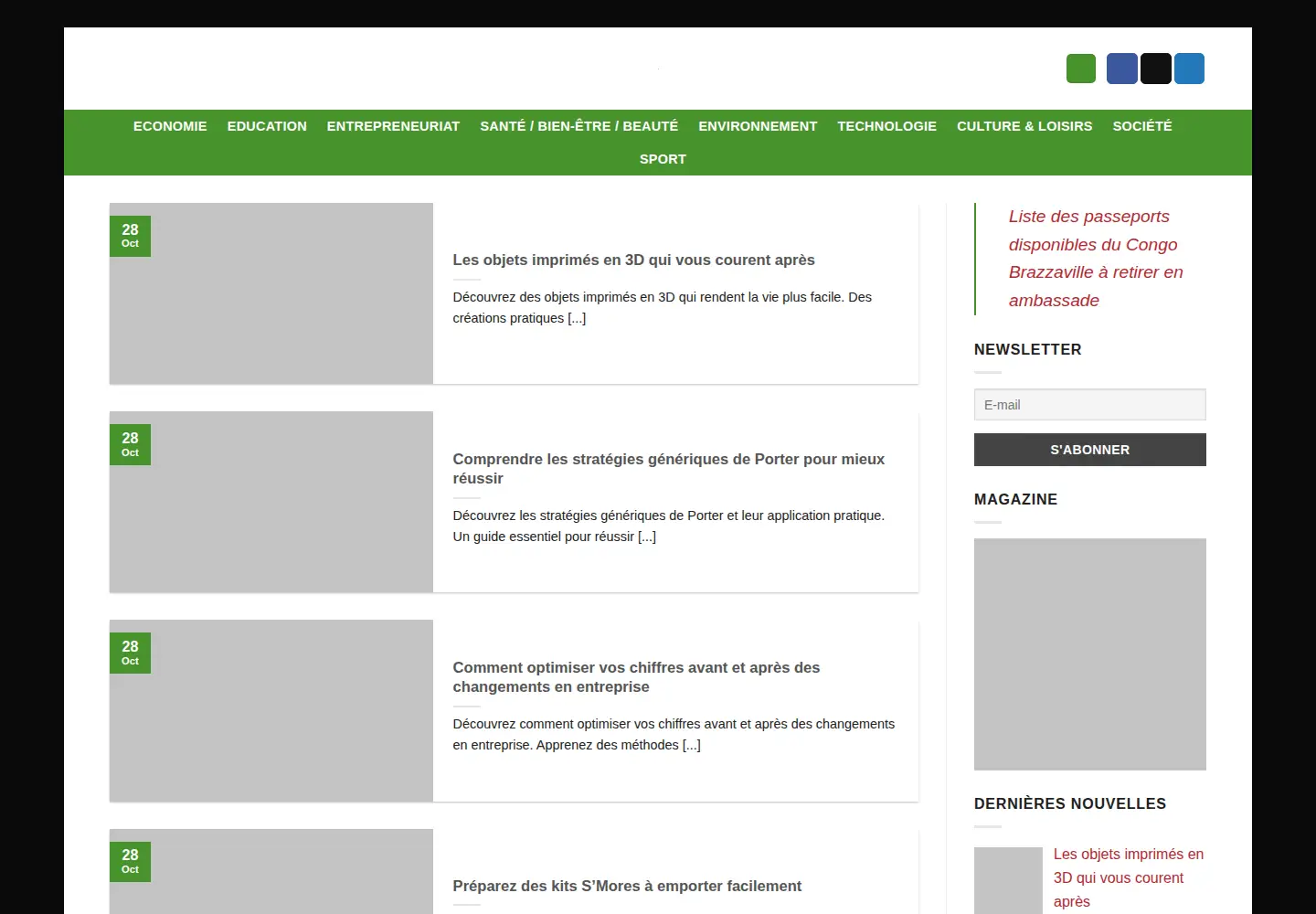 Screenshot of dac-presse.com
