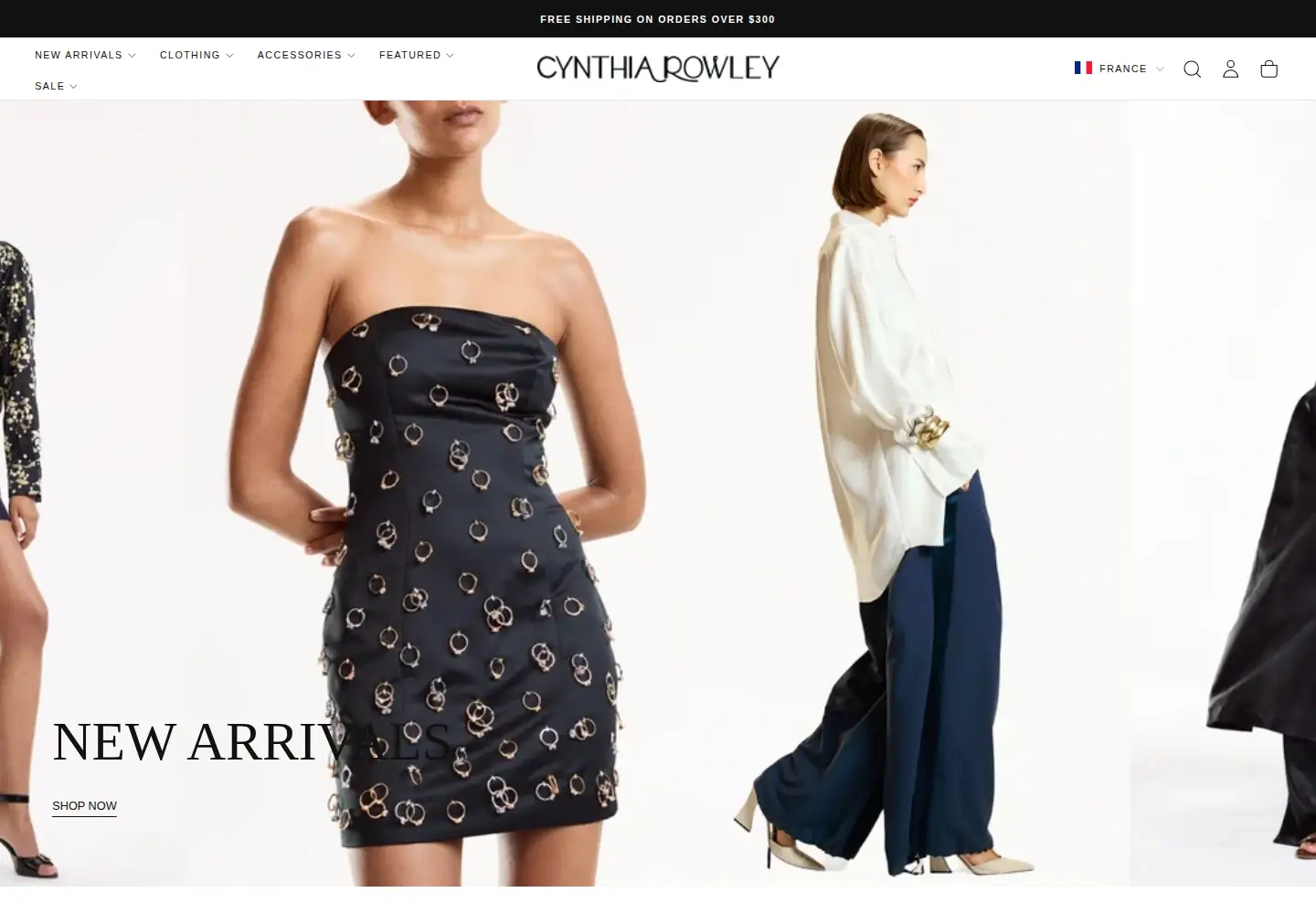 Screenshot of cynthiarowley.com