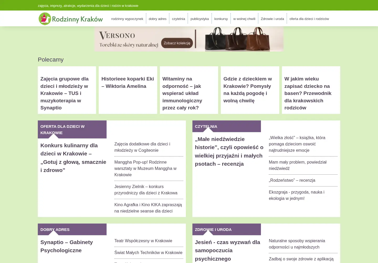 Screenshot of rodzinny-krakow.pl