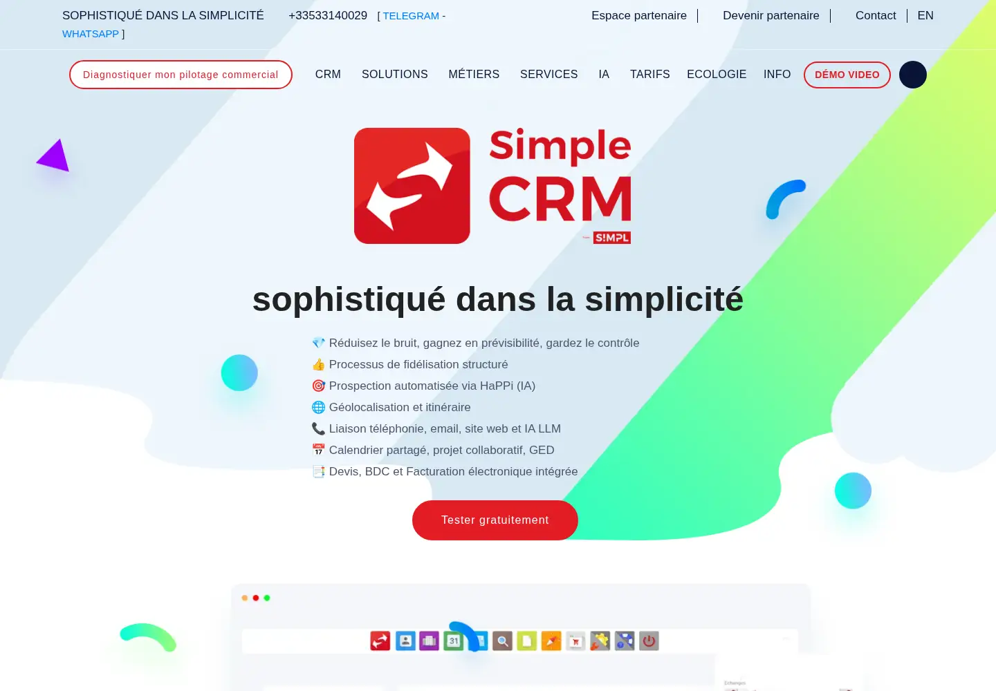 Screenshot of crm-pour-pme.fr
