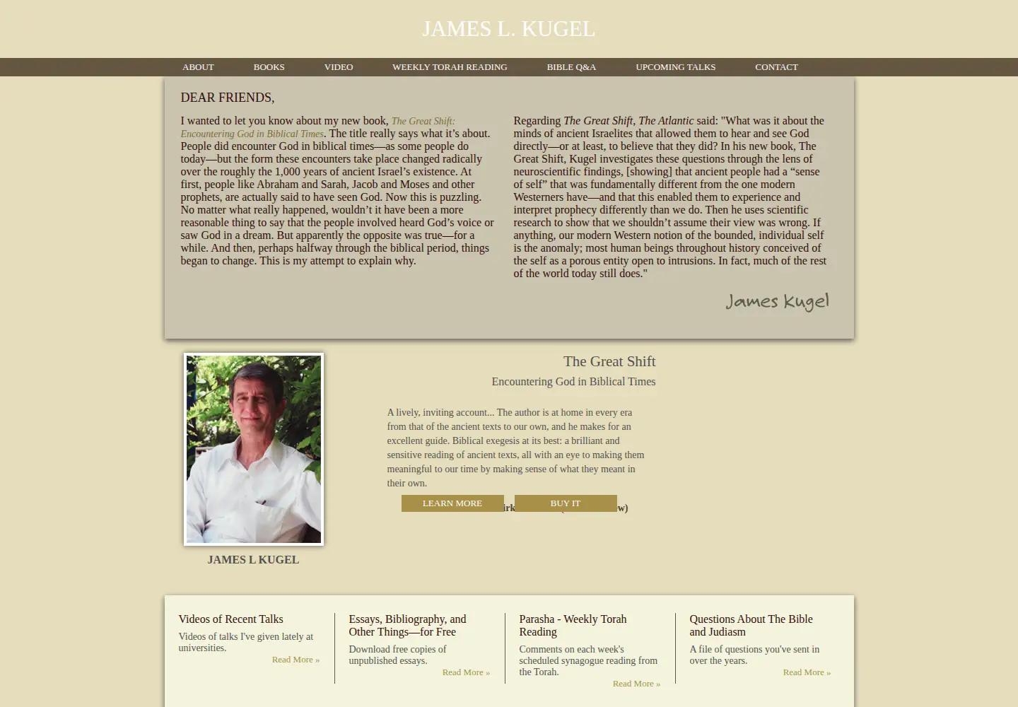Screenshot of jameskugel.com