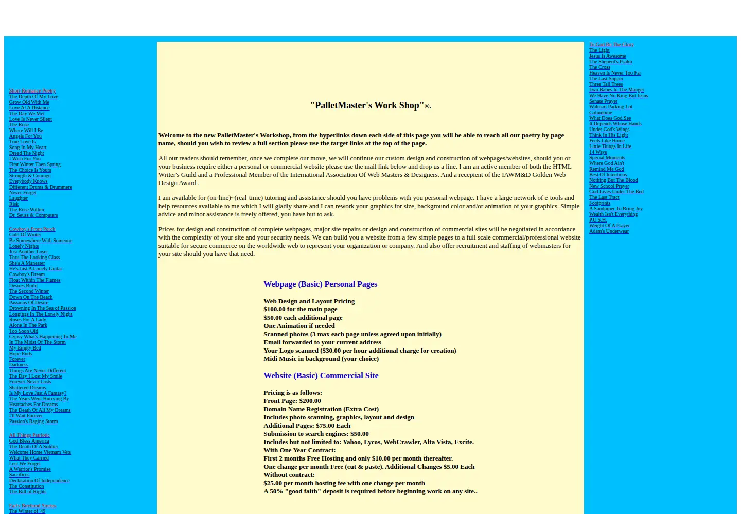 Screenshot of palletmastersworkshop.com