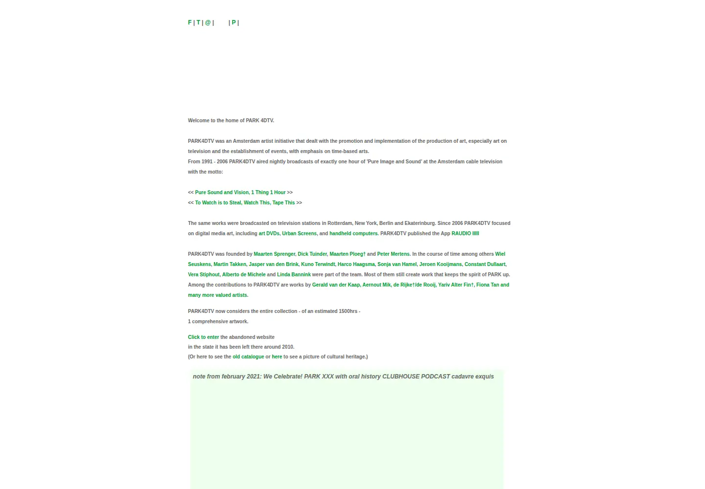 Screenshot of park.nl